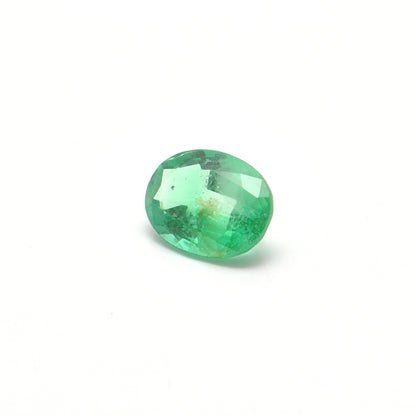 Natural Zambian Emerald Faceted Oval 1.00 Carat - 8x6mm Gemstone - Kanika Creations