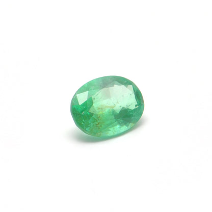 Natural Zambian Emerald Faceted Oval 1.00 Carat - 8x6mm Gemstone - Kanika Creations