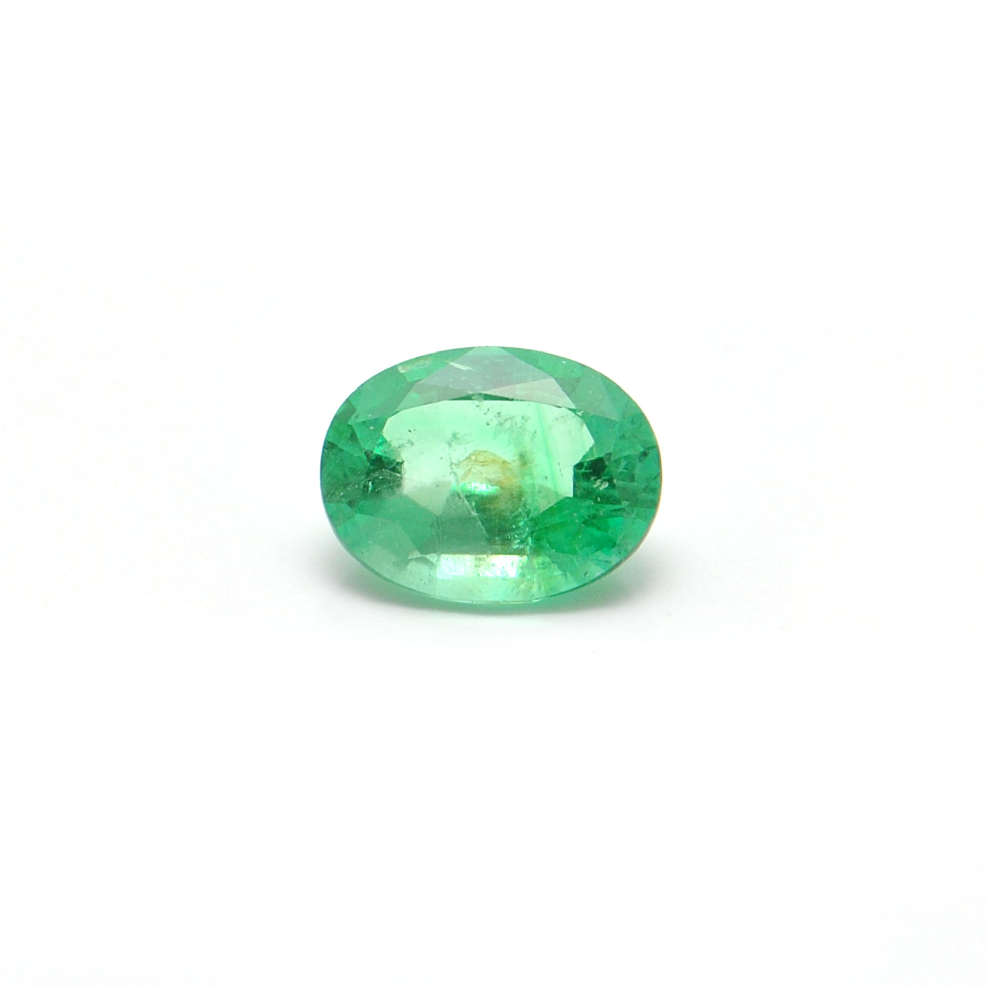 Natural Zambian Emerald Faceted Oval 1.00 Carat - 8x6mm Gemstone - Kanika Creations