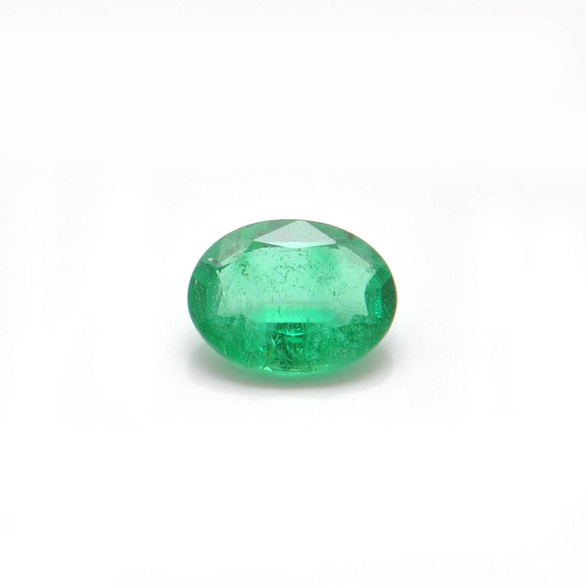 Natural Zambian Emerald Faceted Oval 1.00 Carat - 8x6mm Gemstone - Kanika Creations