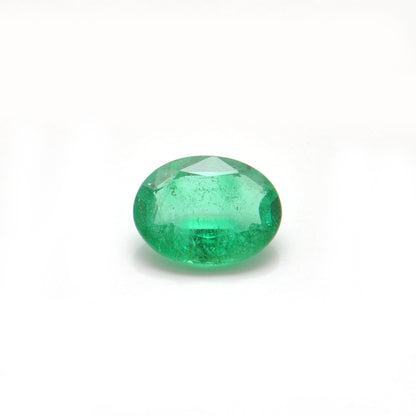 Natural Zambian Emerald Faceted Oval 1.00 Carat - 8x6mm Gemstone - Kanika Creations