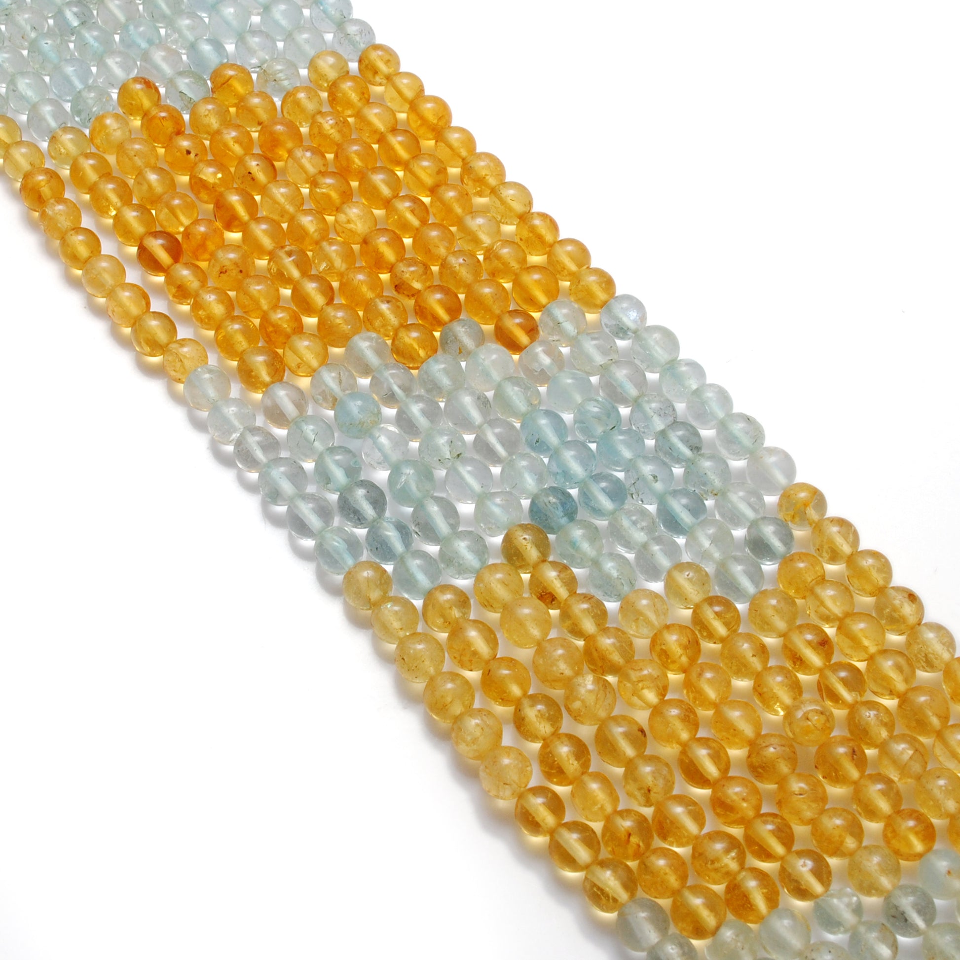 4-4.5mm Multi Aquamarine Beads, 15-Inch Strand – Kanika Creations - Kanika Creations