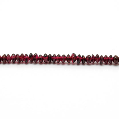 Natural Rhodolite Garnet Button Beads, 4-5mm & 4.5-5mm, 14"–16" Strand – Kanika Creations - Kanika Creations