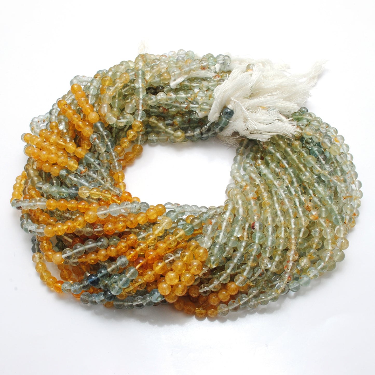 5.5–6mm Aquamarine Gemstone Beads, 15" Round Strand for DIY Jewelry – Kanika Creations - Kanika Creations