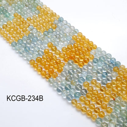 Ocean Tone Aquamarine Beads 6–7mm, 15" Natural Strand – Kanika Creations - Kanika Creations