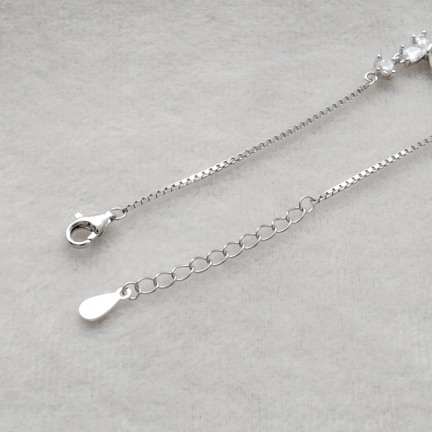 925 Sterling Silver Dainty CZ Butterfly Bracelet – Minimalist Jewelry – Birthday Gift - Kanika Creations