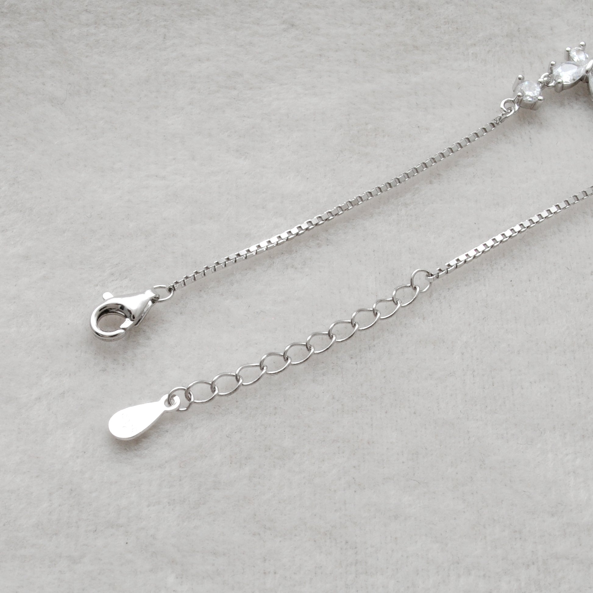 925 Sterling Silver Dainty CZ Butterfly Bracelet – Minimalist Jewelry – Birthday Gift - Kanika Creations