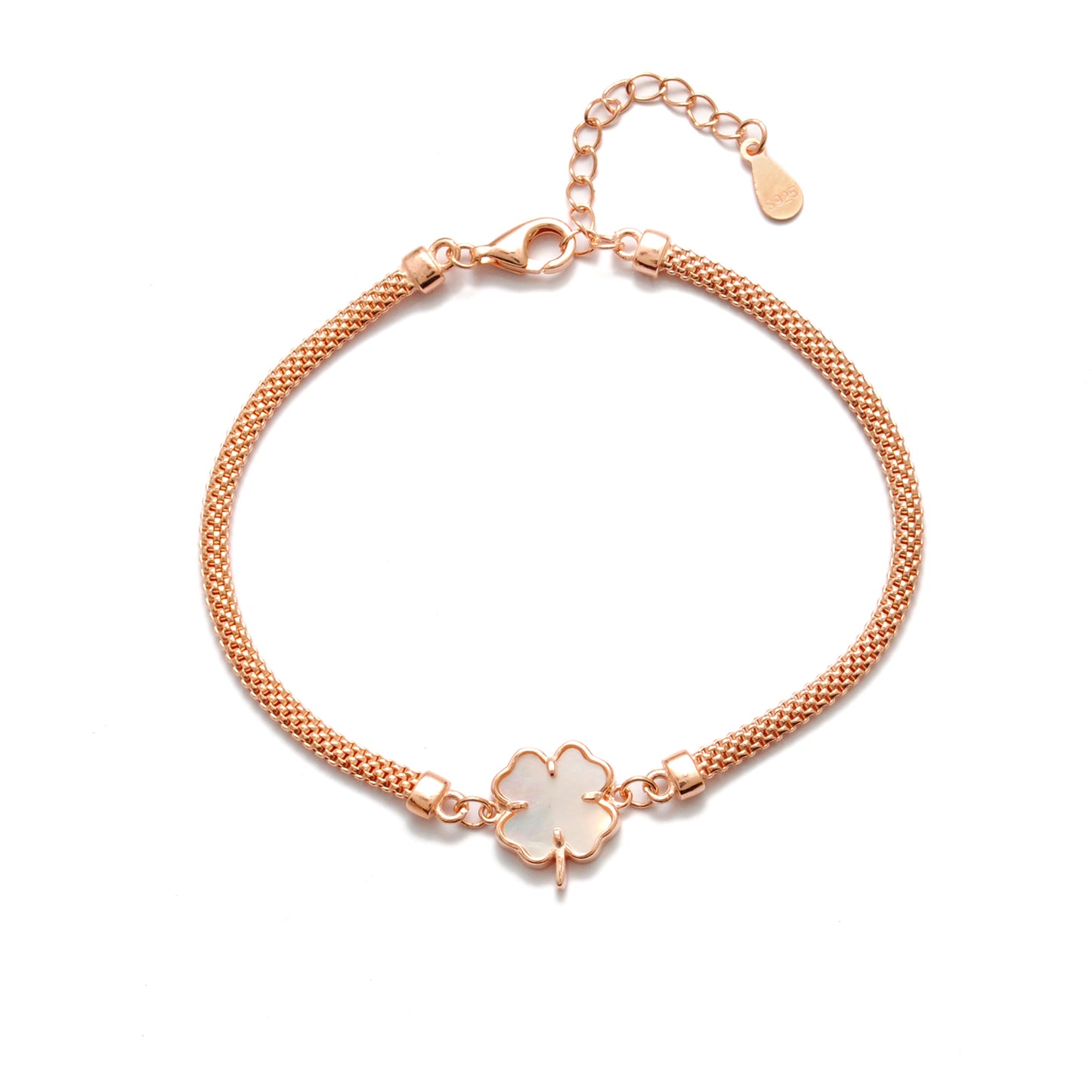 925 Silver Enamel Flower Bracelet – 8 Inch, Gold & Silver Plated, Elegant Gift for Her - Kanika Creations