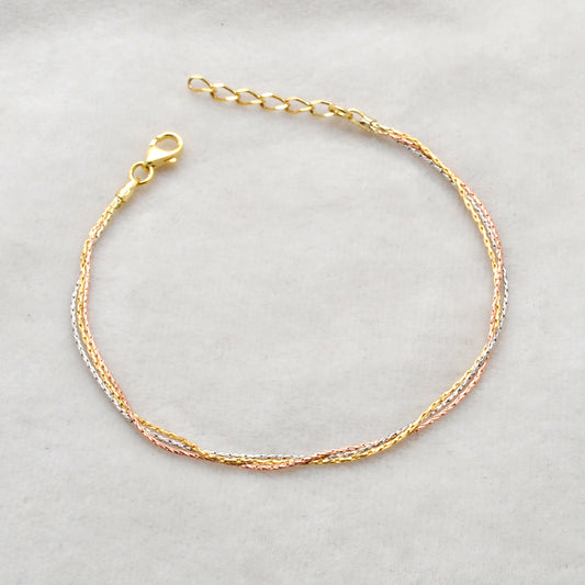 925 Sterling Silver Chic Chain Bracelet – 8 inch – Dainty Birthday Gift - Kanika Creations