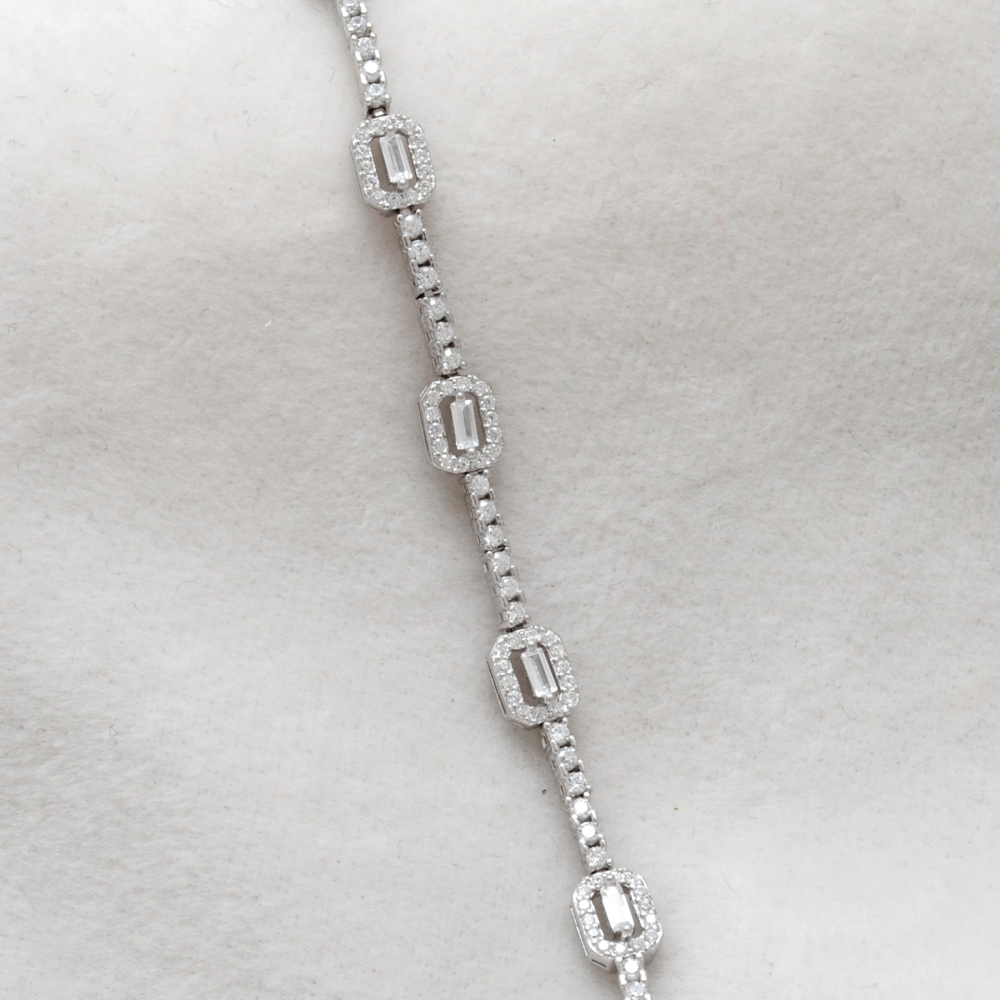925 Sterling Silver Cubic Zirconia Wraparound Bracelet – Elegant Spiral Gift Jewelry for Her - Kanika Creations