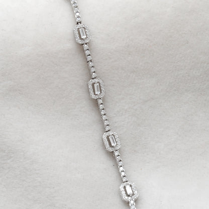 925 Sterling Silver Cubic Zirconia Wraparound Bracelet – Elegant Spiral Gift Jewelry for Her - Kanika Creations