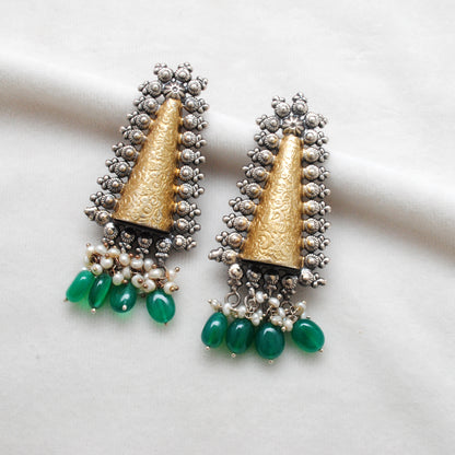 925 Sterling Silver Antique Dangle Earrings – Perfect Gift for Her - Kanika Creations