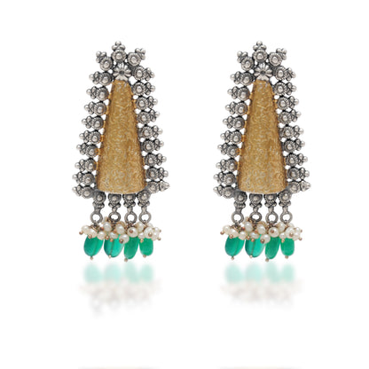 925 Sterling Silver Antique Dangle Earrings – Perfect Gift for Her - Kanika Creations