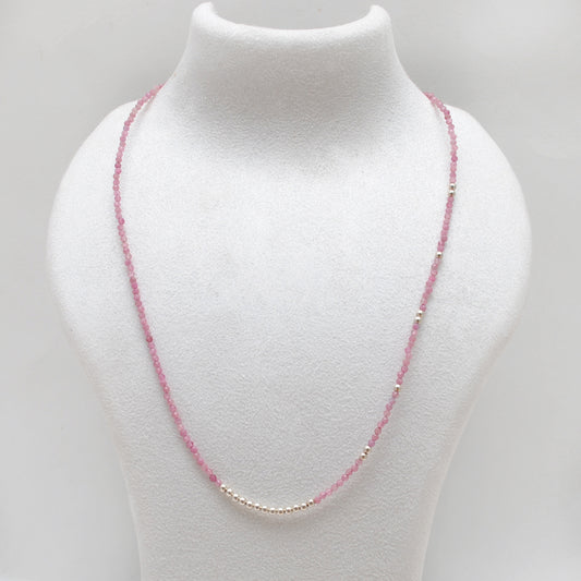 Shop Now ! Pink Tourmaline Beaded Necklace