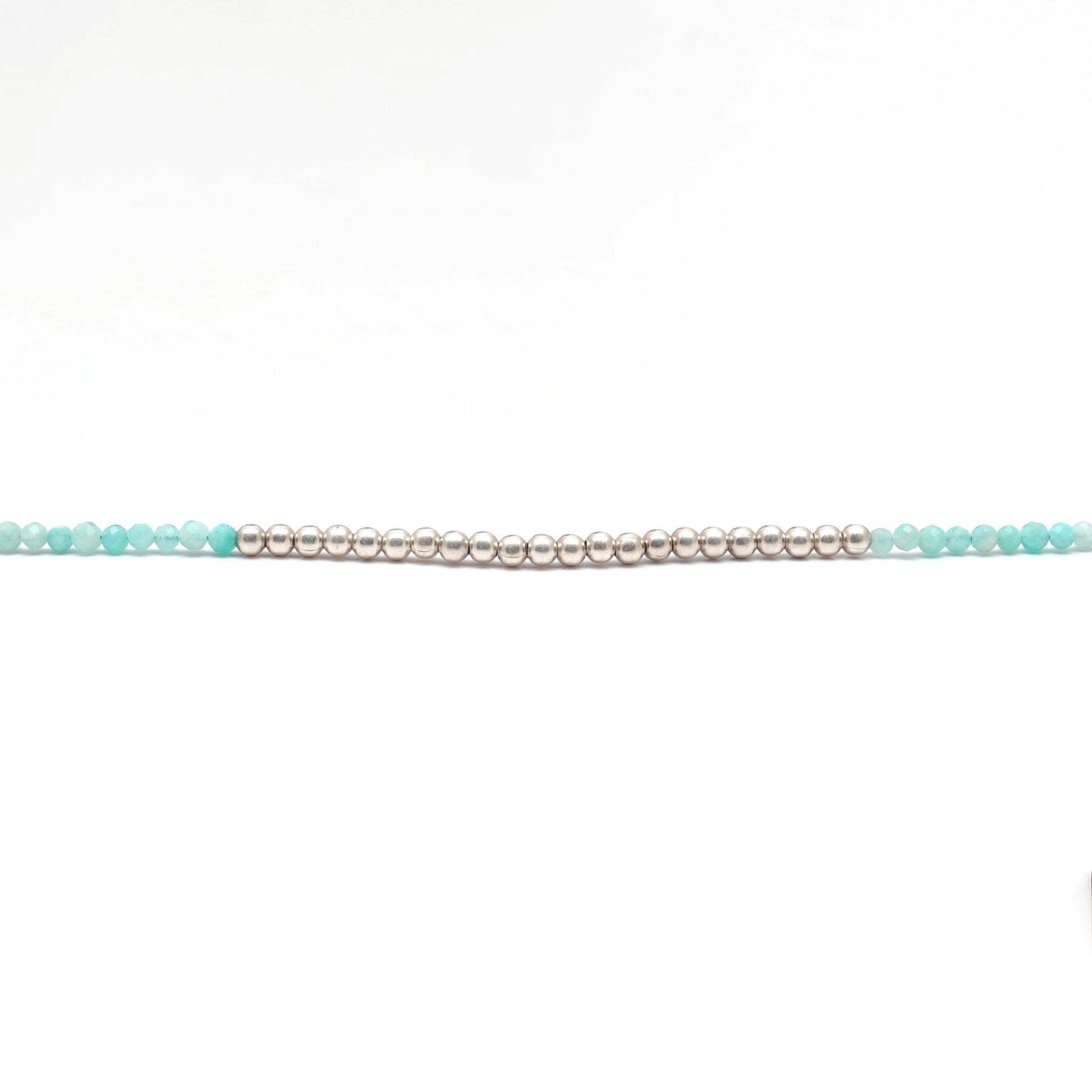 Amazonite Beaded Necklace Boho Gift for Her - Clasp Detail