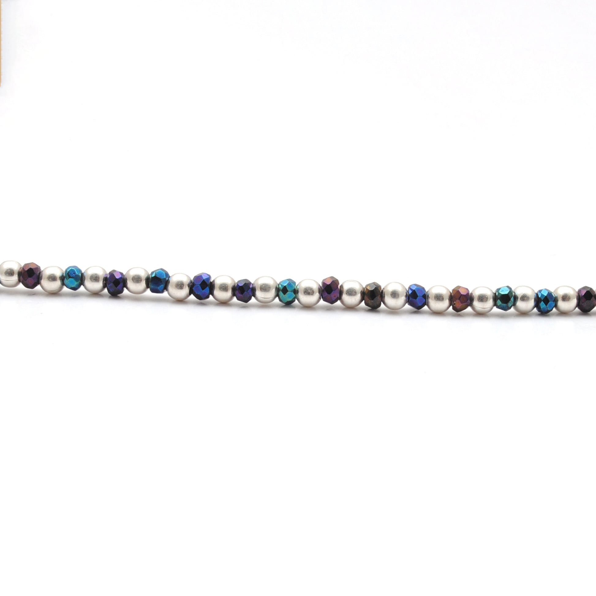 Black Spinel Mystic Charm Necklace Handmade - Side Profile