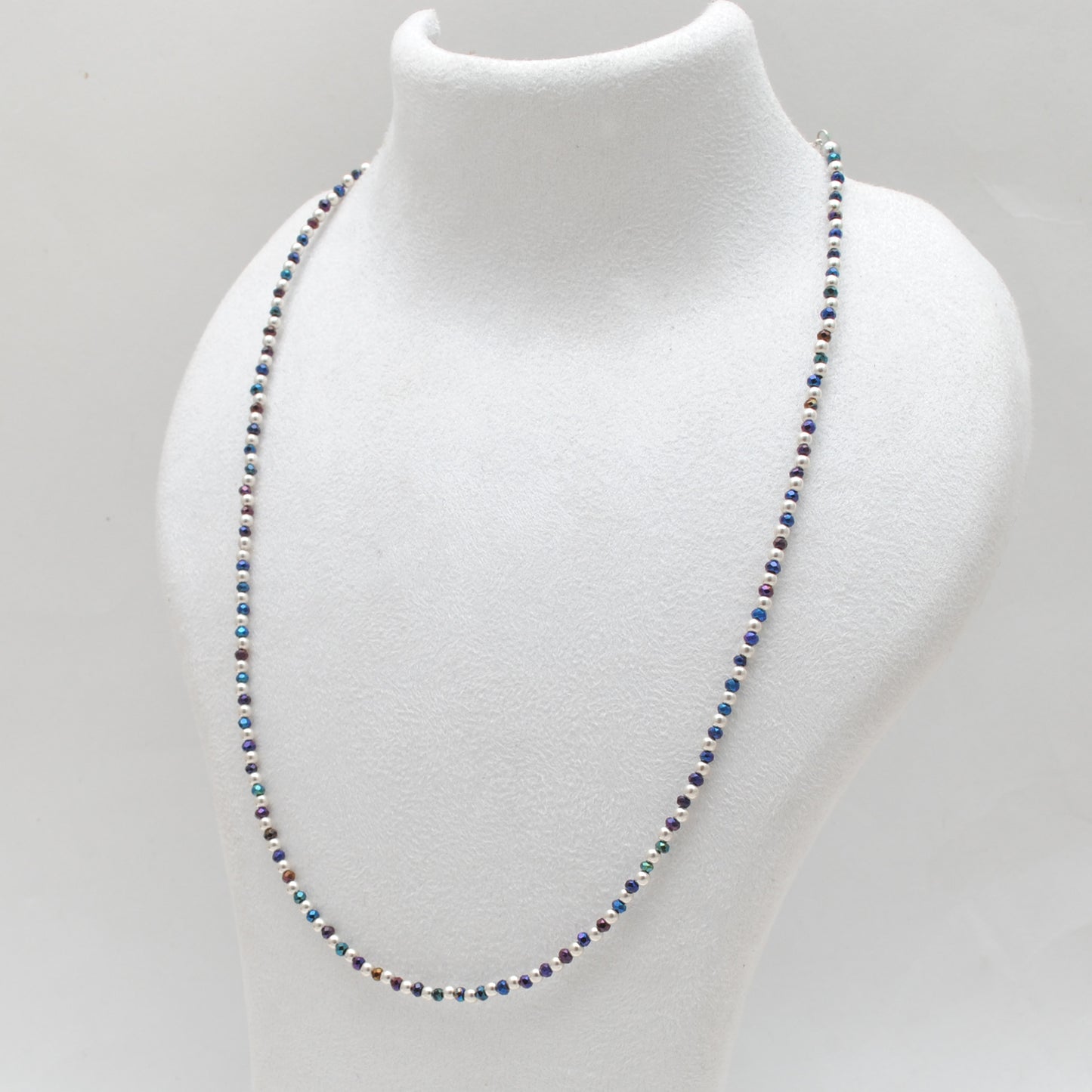 Black Spinel Mystic Coated Charm Necklace - Clasp Detail
