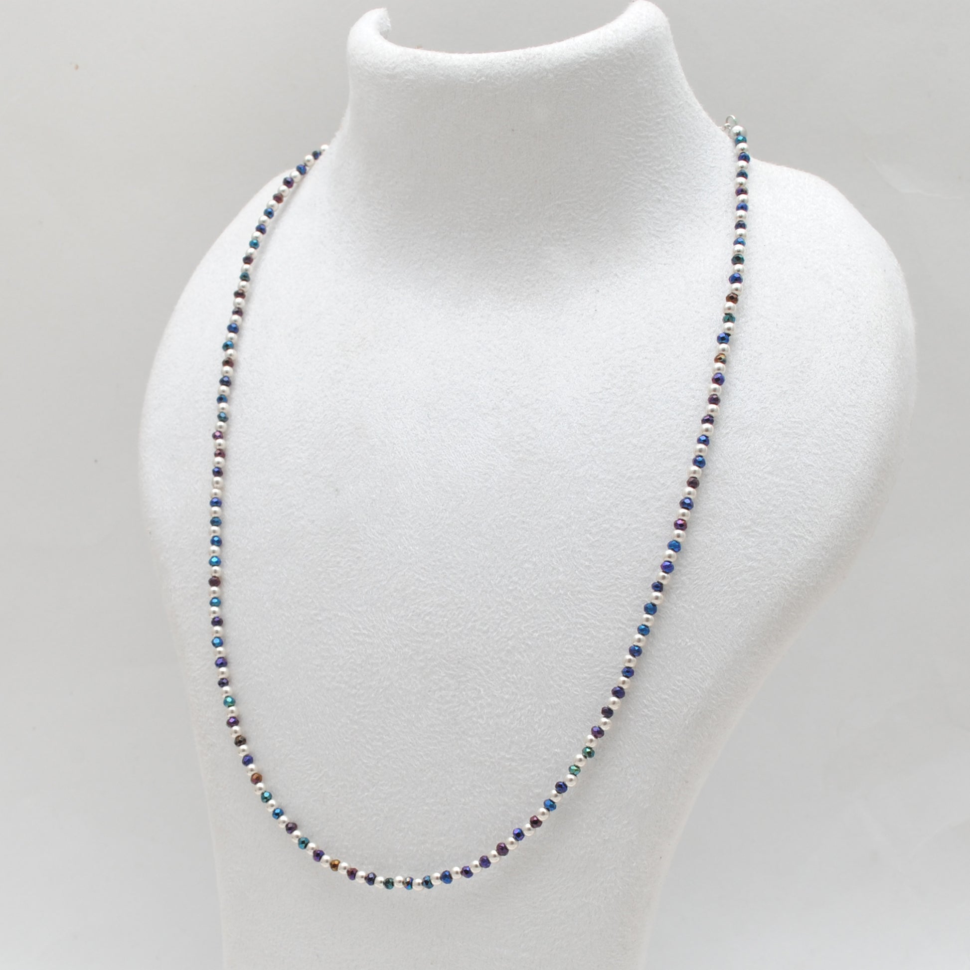 Black Spinel Mystic Coated Charm Necklace - Clasp Detail