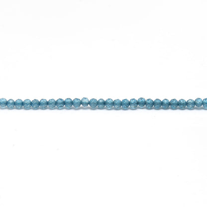 Blue quartz crystal beads DIY - versatile blue gemstone strand