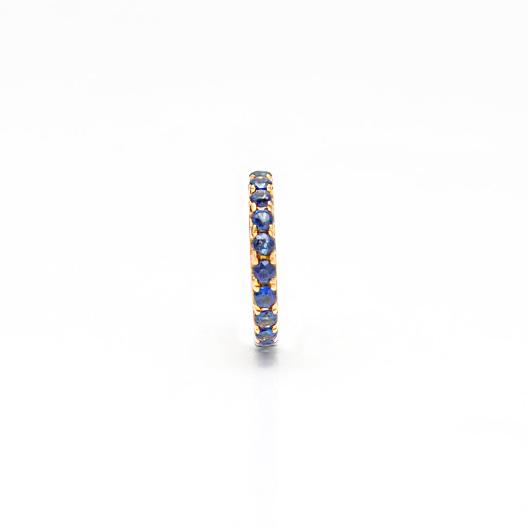 Blue Sapphire Gold Rondelle Spacer 8mm – Lifestyle View