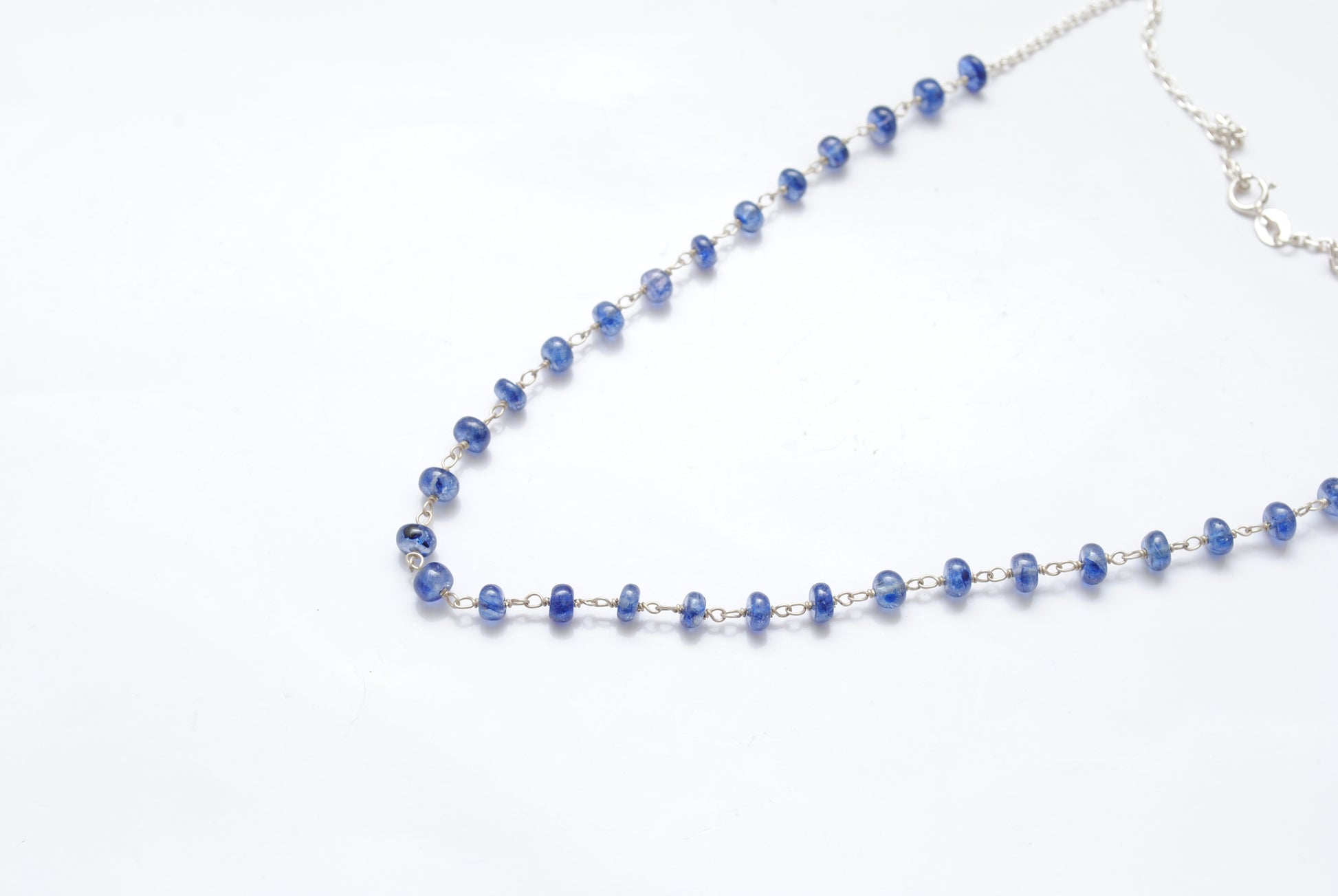 Blue Violet Tanzanite Necklace Handmade Gemstone Jewelry