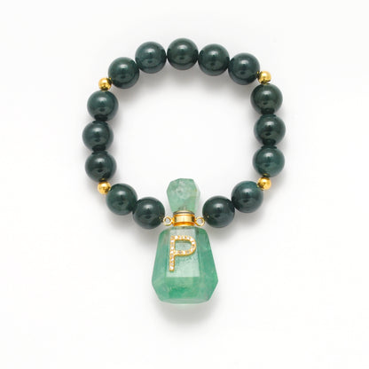 Green Jade Aventurine Fancy Bracelet Gift - Lifestyle Stacking View