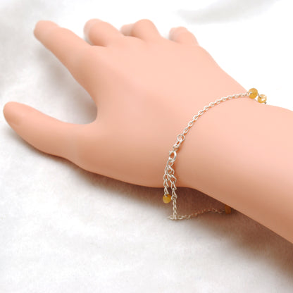 Handmade Rainbow Sapphire Bracelet Jaipur - Stacking View
