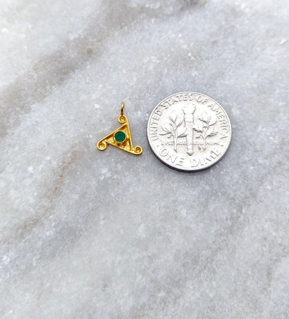 18k Yellow Gold Fancy Charm Pendant for Customized Jewelry - Kanika Creations