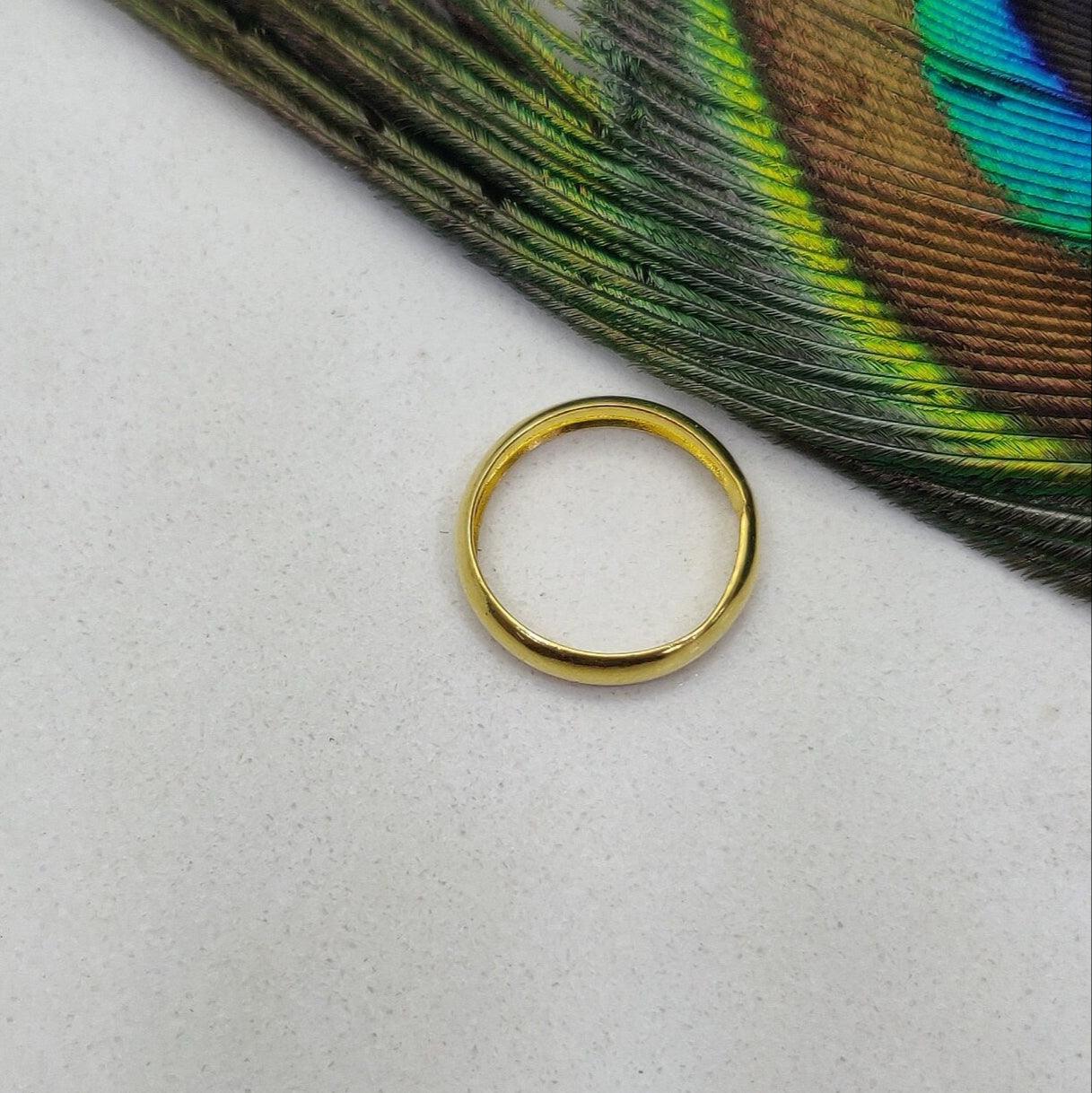 16MM Rondelle Spacer 18k Gold Round Bead Finding - Kanika Creations