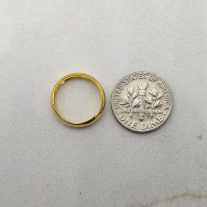 16MM Rondelle Spacer 18k Gold Round Bead Finding - Kanika Creations