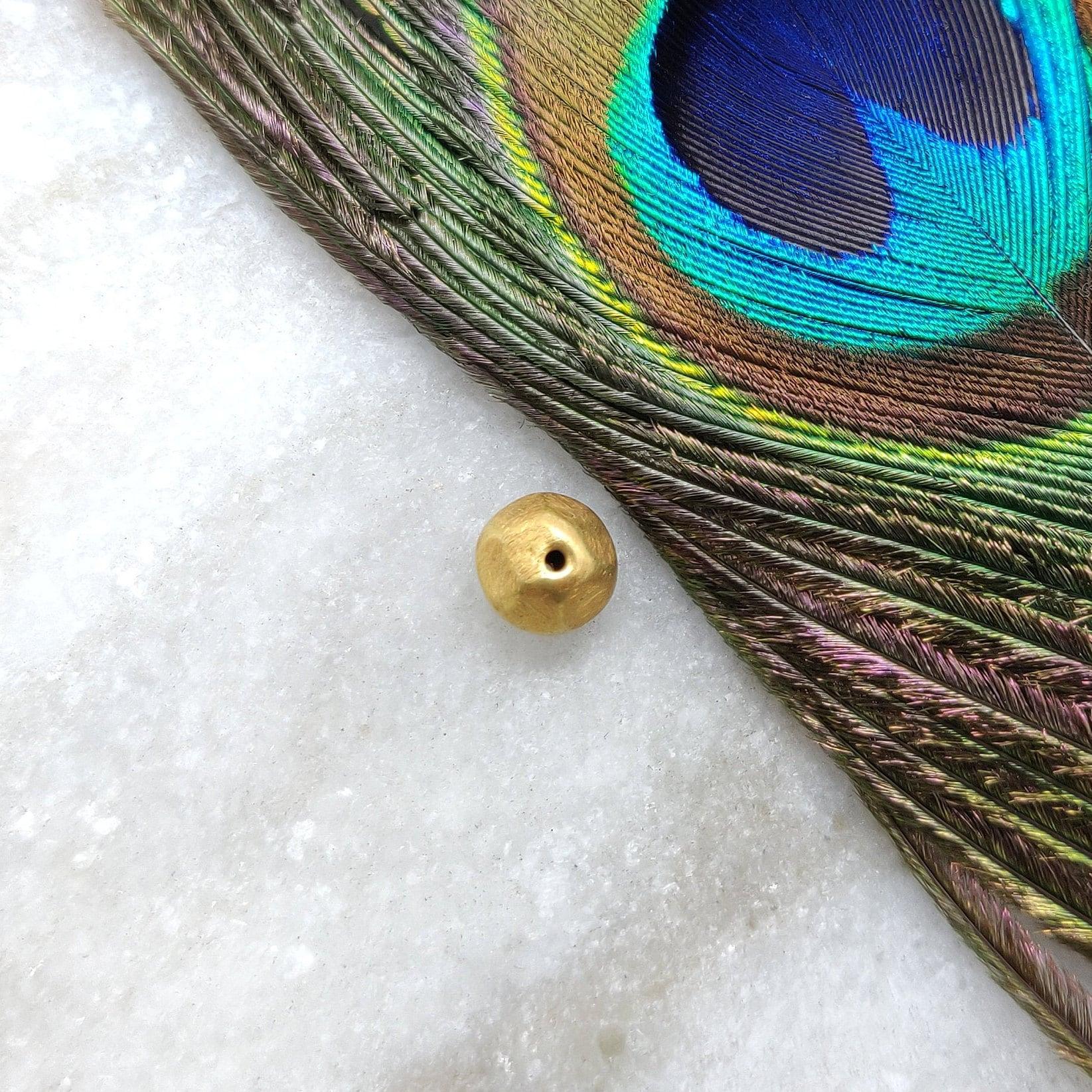 18k Yellow Gold Faceted Round Spacer Beads 7mm - Kanika Creations
