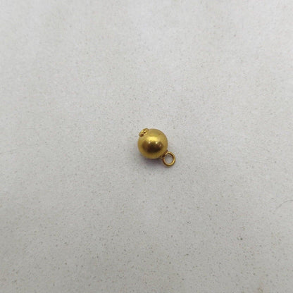 18k Solid Yellow Gold Ball Spacer Beads 5.5mm - Kanika Creations