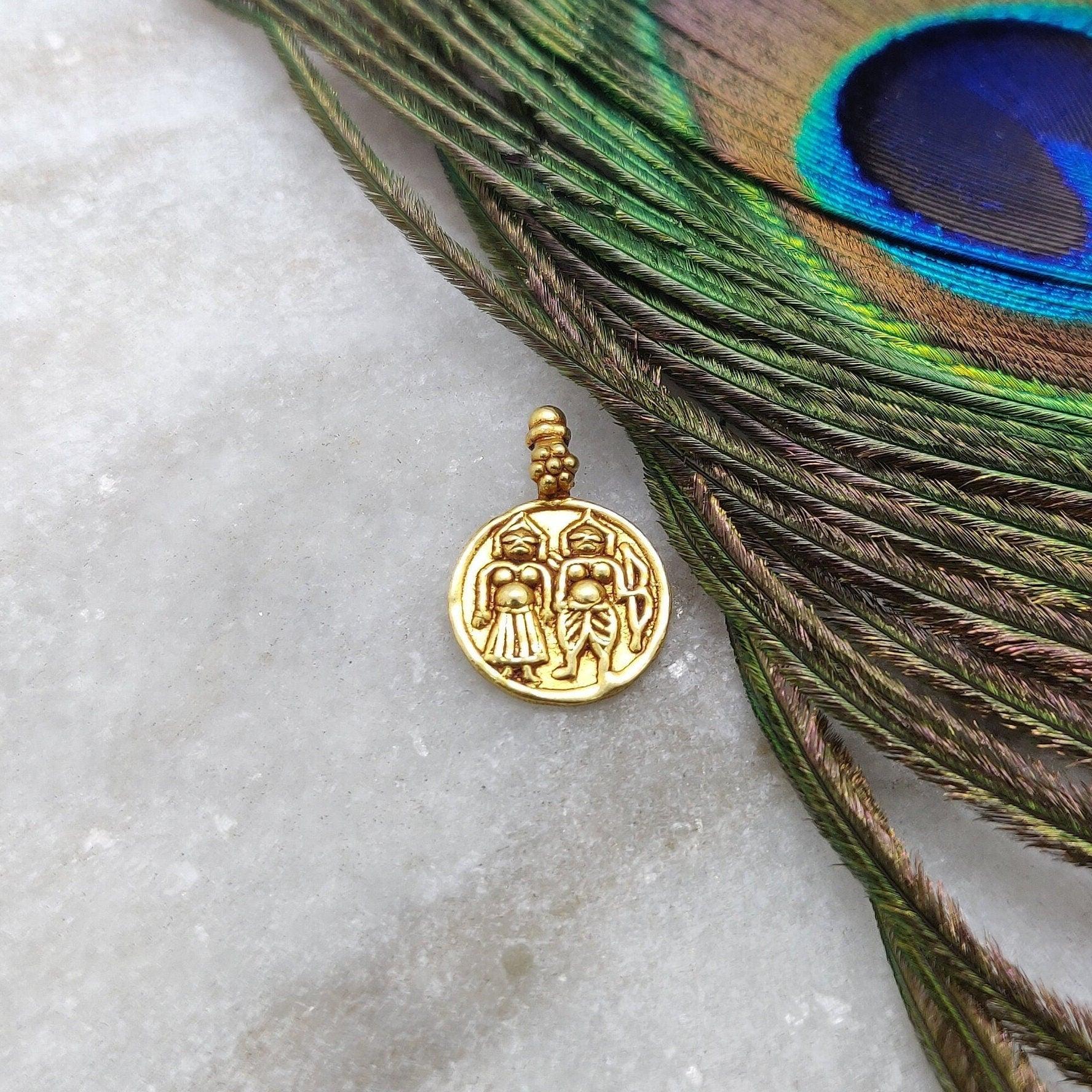 18k Gold Religious Charm Pendant - Kanika Creations