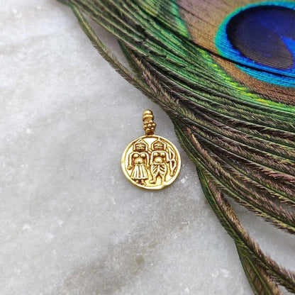 18k Gold Religious Charm Pendant - Kanika Creations