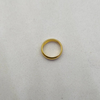 18k Gold Smooth Round 12mm Spacer Beads