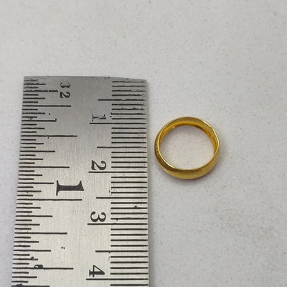18k Gold Smooth Round 12mm Spacer Beads