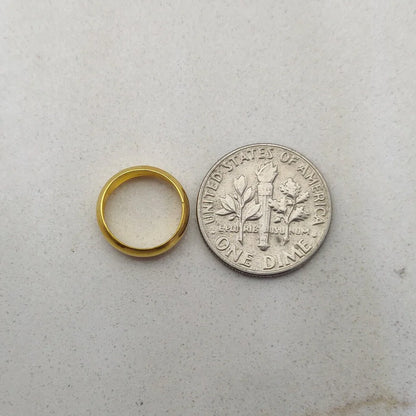 18k Gold Smooth Round 12mm Spacer Beads
