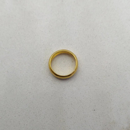 18k Gold Smooth Round 12mm Spacer Beads