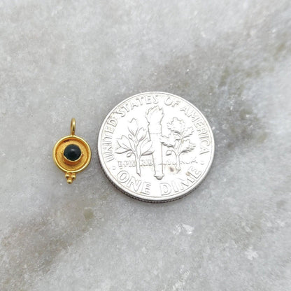 18k Solid Yellow Gold Charm Pendant 6x10mm - Kanika Creations