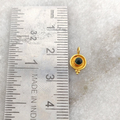 18k Solid Yellow Gold Charm Pendant 6x10mm - Kanika Creations