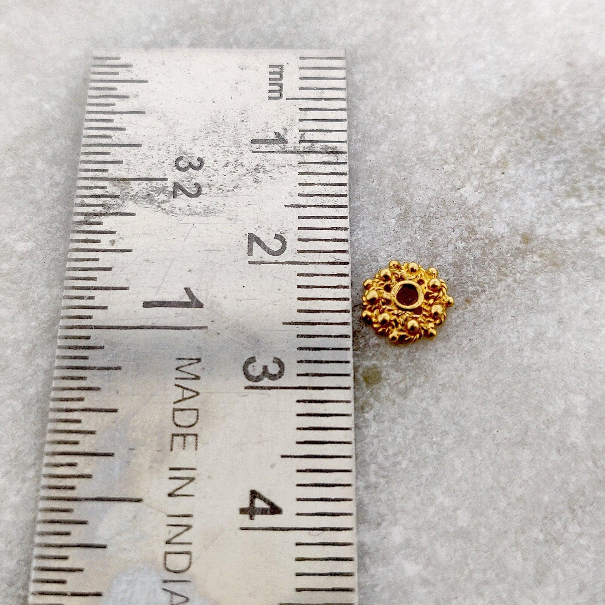 Wholesale 18k Solid Gold Finding Bead Cap - Kanika Creations
