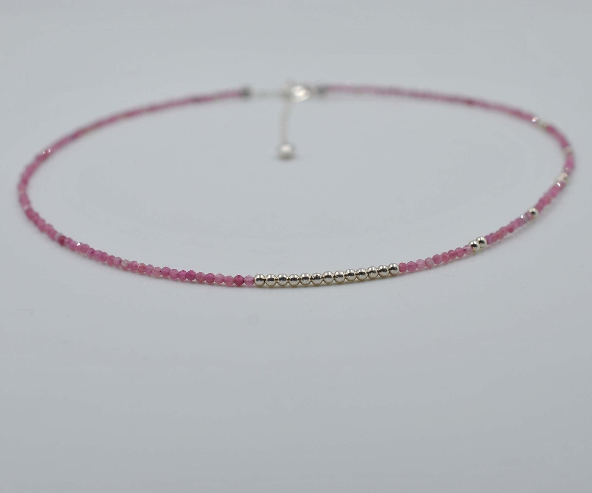 Shop Now ! Pink Tourmaline Beaded Necklace - Kanika Creations