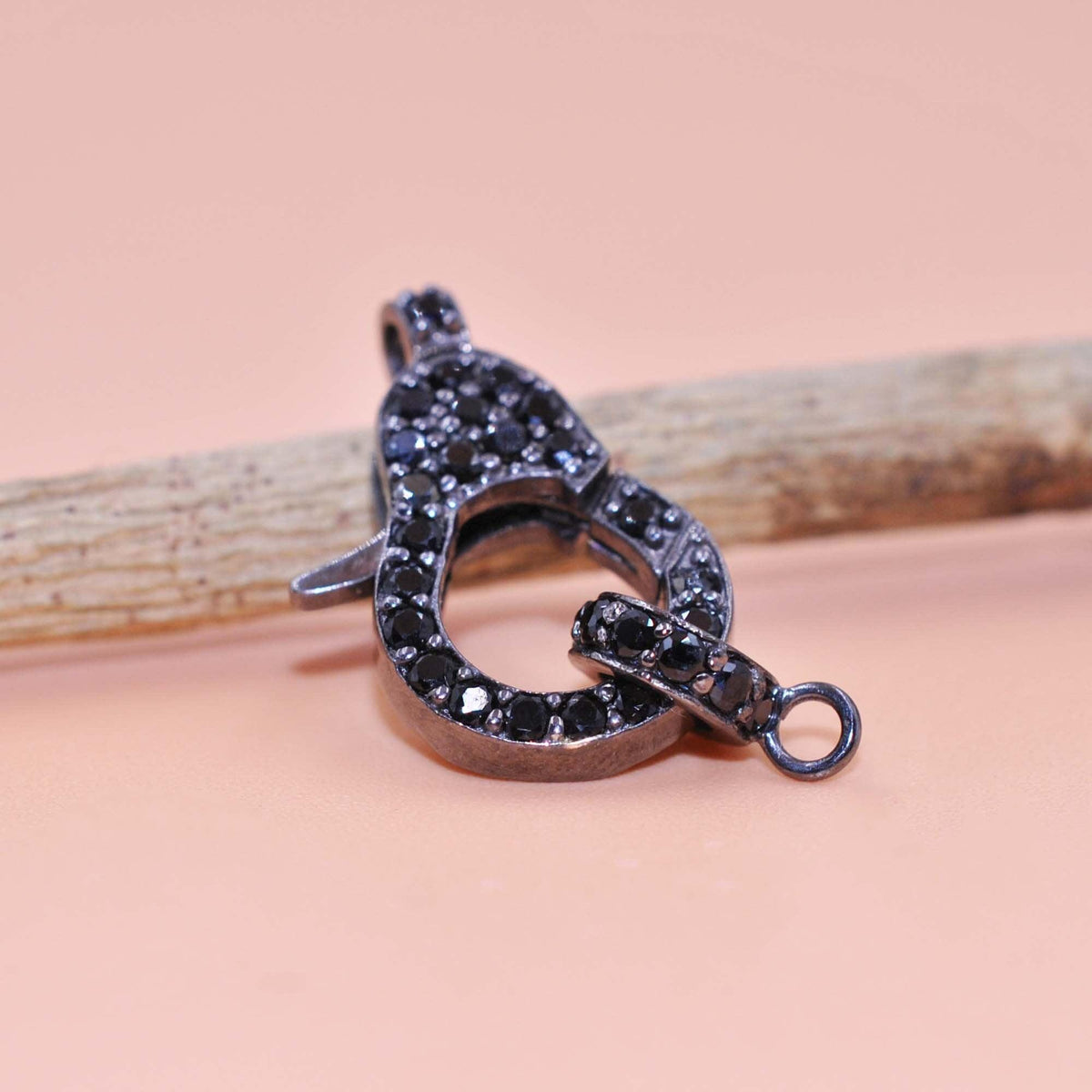 Sterling Silver Multi Gemstone Lobster Claw Clasp Lock - Kanika Creations