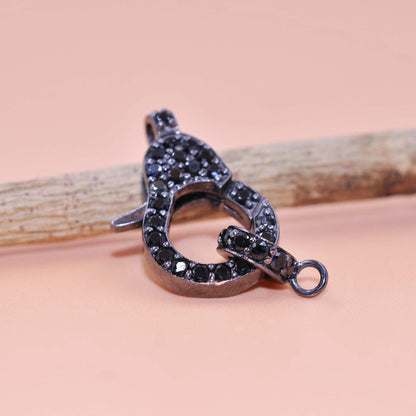 Sterling Silver Multi Gemstone Lobster Claw Clasp Lock - Kanika Creations