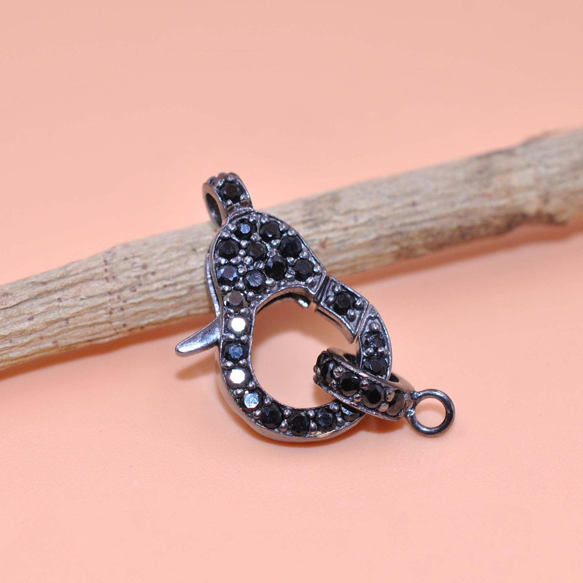 Sterling Silver Multi Gemstone Lobster Claw Clasp Lock - Kanika Creations