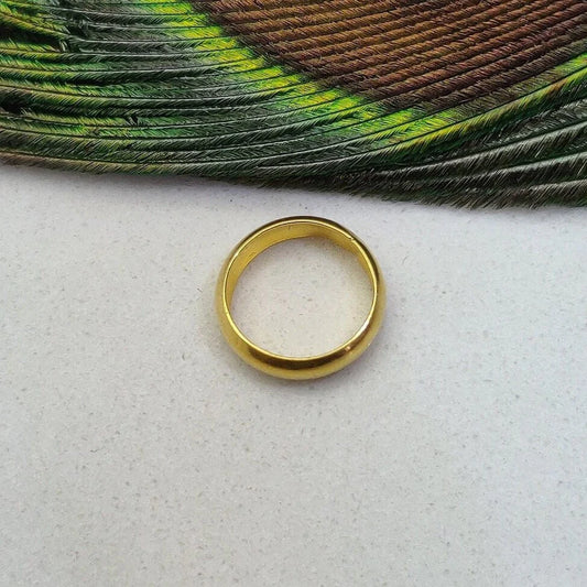 18k Gold Smooth Round 12mm Spacer Beads