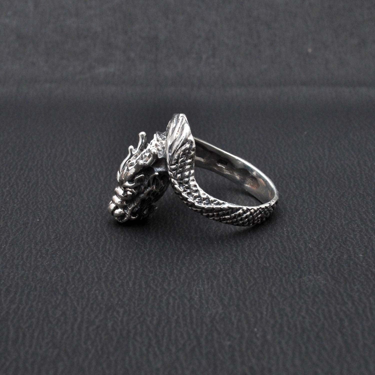 Sterling Silver Dragon Ring Size 9 Dragon Lovers! - Kanika Creations