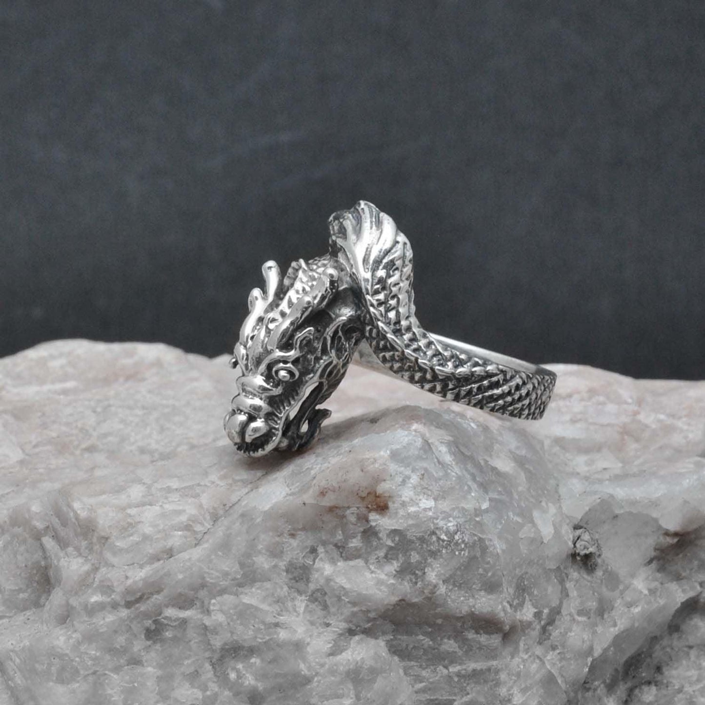 Sterling Silver Dragon Ring Size 9 Dragon Lovers! - Kanika Creations