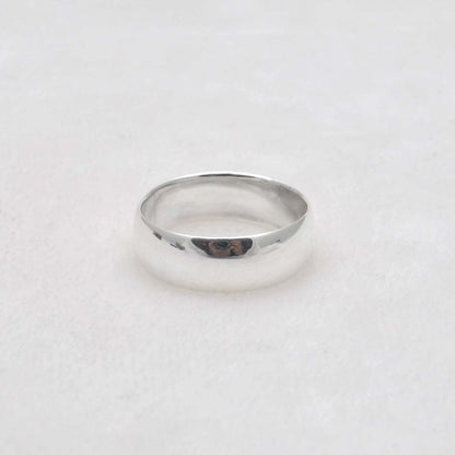 Smooth Plain Sterling Silver Band Ring Size 10 - Kanika Creations