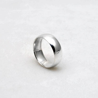 Smooth Plain Sterling Silver Band Ring Size 10 - Kanika Creations